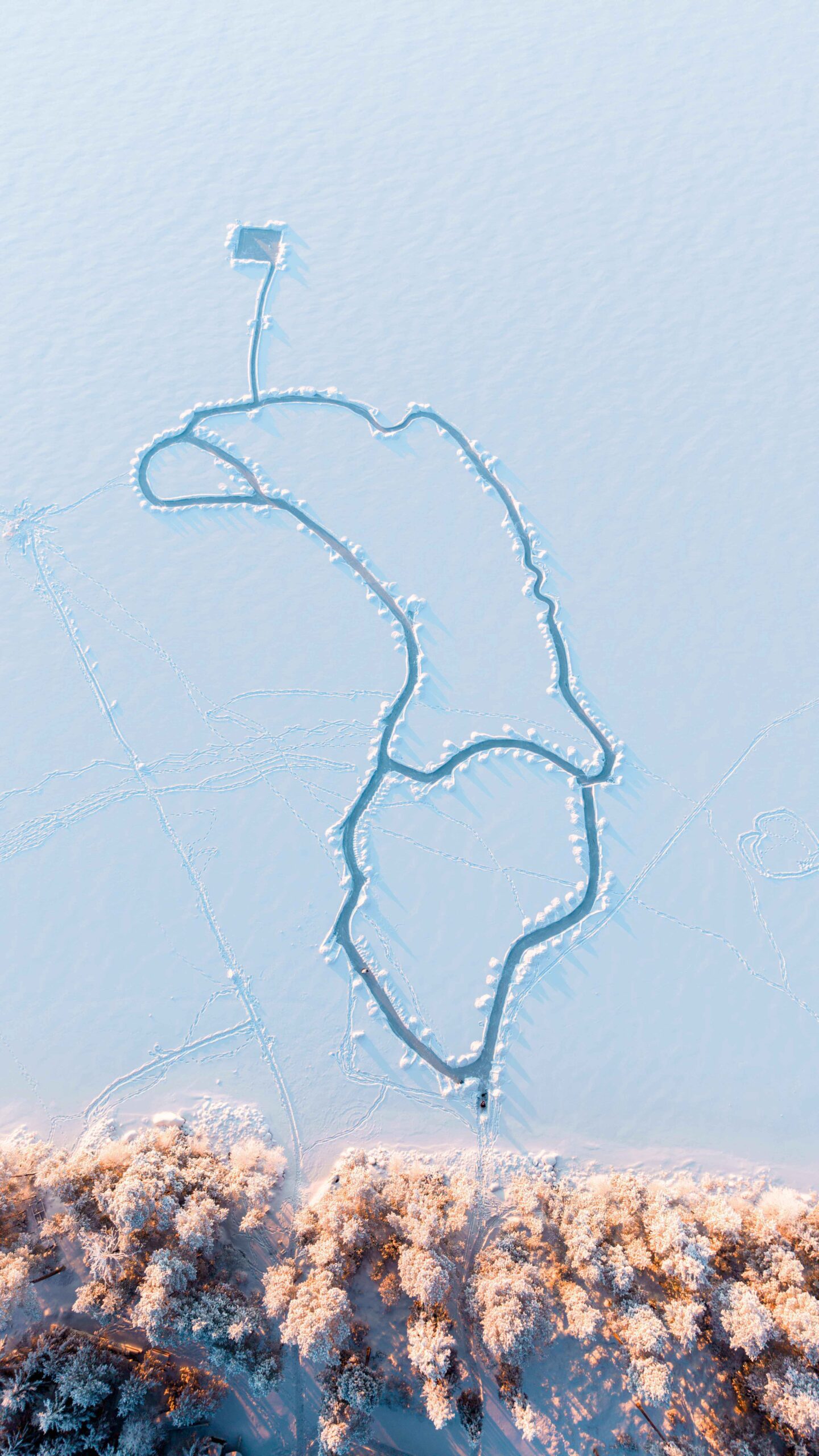 Luistelurata jäällä